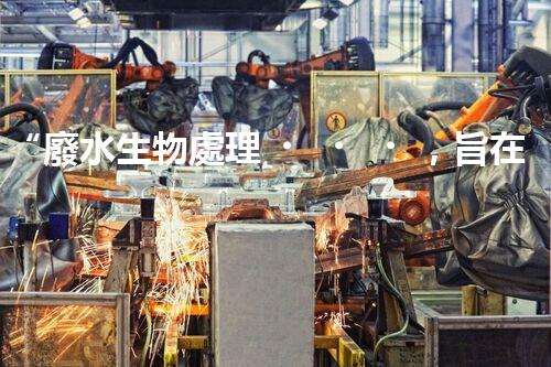“廢水生物處理，旨在凈化水源，守護(hù)碧水藍(lán)天”